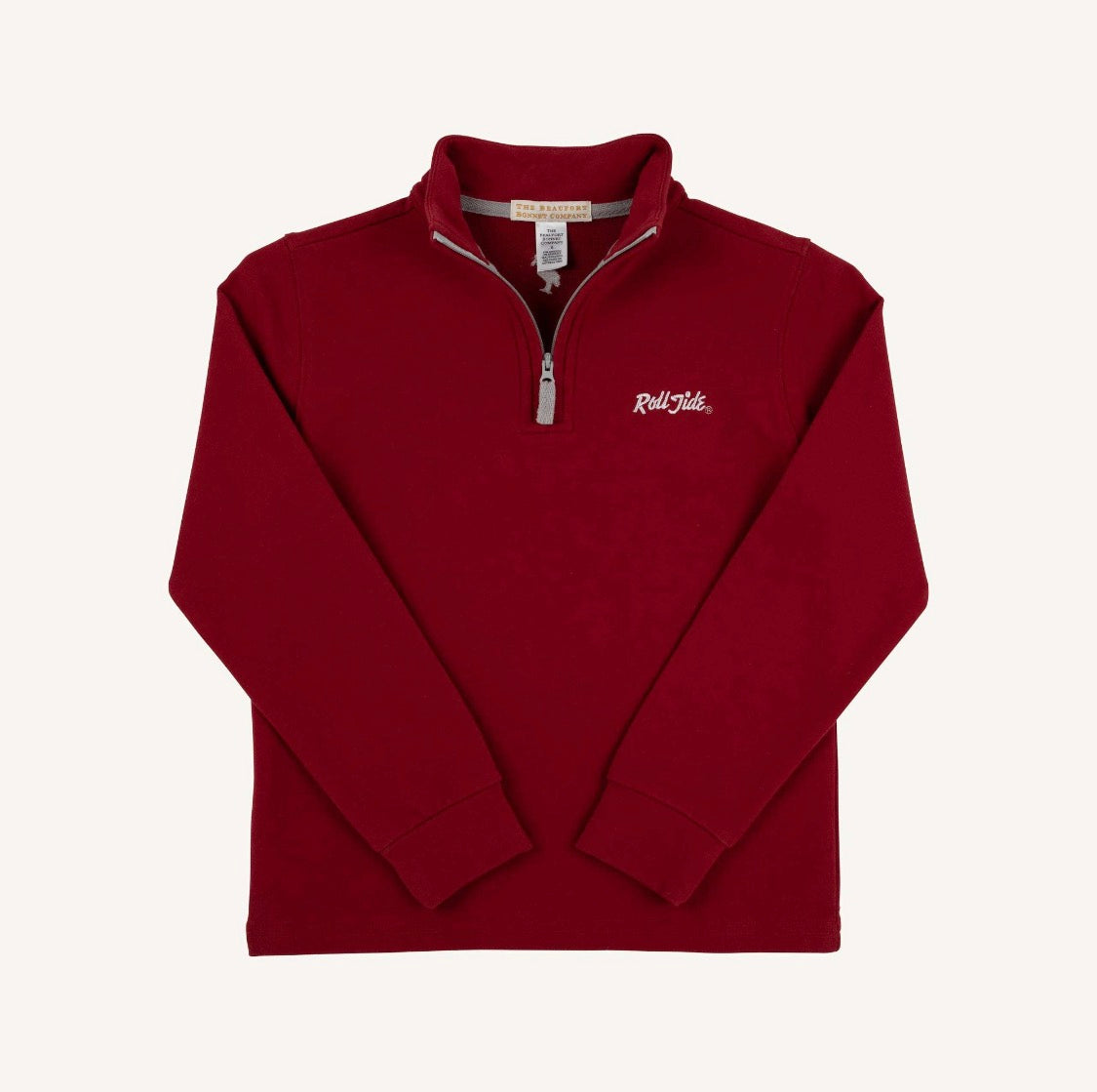 Hayword Half-Zip Alabama Crimson Alabama Grey Worth Ave White
