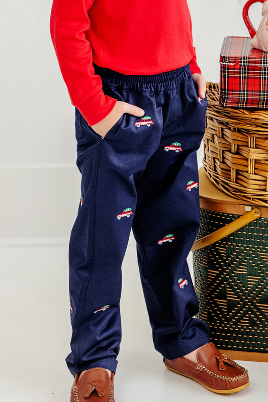 Critter Sheffield Pants (Twill)
Nantucket Navy with Woody Jeeps Embroidery