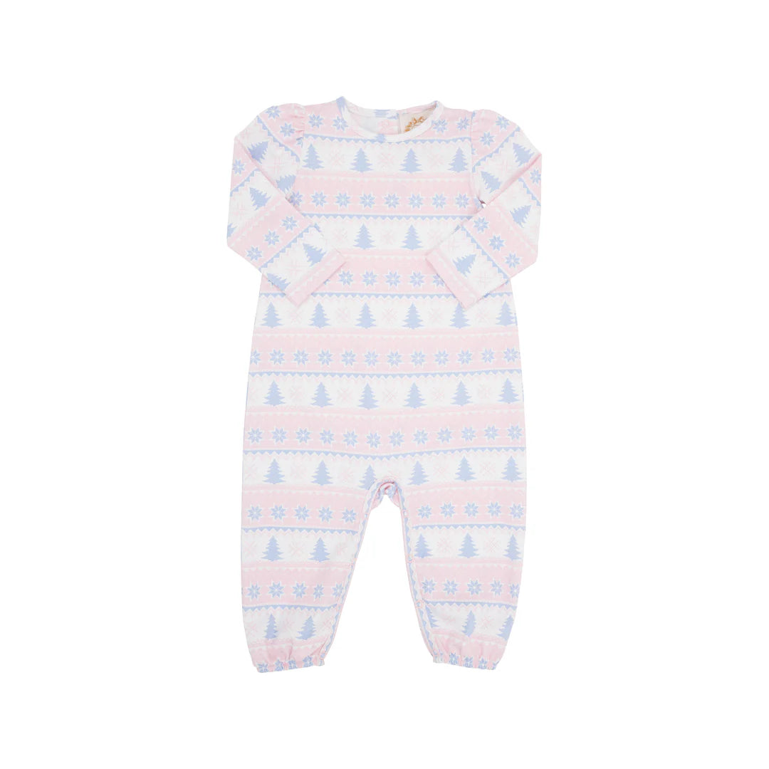 Long Sleeve Penny's Playsuit
Fairisle Flurries (Pink)