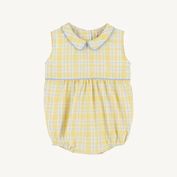 Sleeveless Bradford Bubble Forsyth Park Plaid with Beale Street Blue
