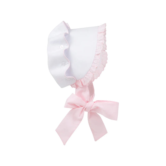 Bellefaire Bonnet
Worth Avenue White with Palm Beach Pink Eyelet