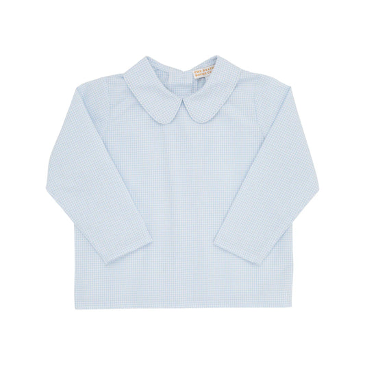 Peter Pan Collar Shirt & Onesie (Long Sleeve Woven) Get in Line