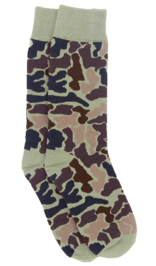 Boys Lucky Duck Socks Vintage Camo