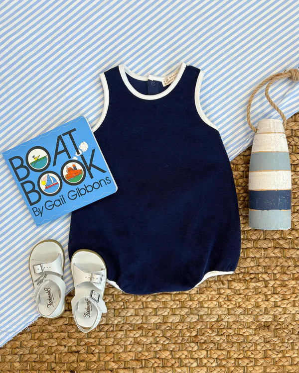 Patton Play Bubble (Terrycloth) 
Nantucket Navy with Worth Avenue White