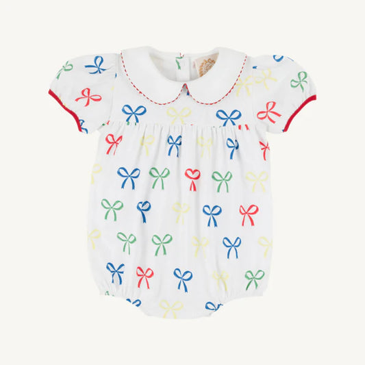 Cindy Lou Bubble-Pima Ribbon Reminder with Worth Avenue White & Richmond Red