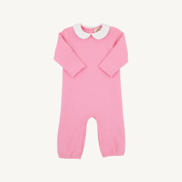 Poppy Dell Playsuit 
Hamptons Hot Pink with Worth Avenue White