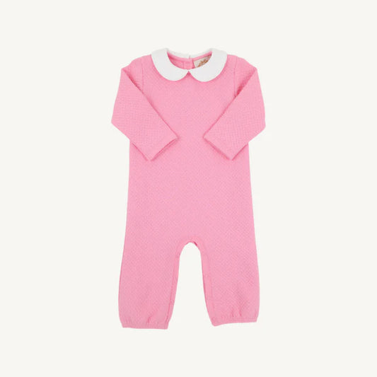 Poppy Dell Playsuit 
Hamptons Hot Pink with Worth Avenue White