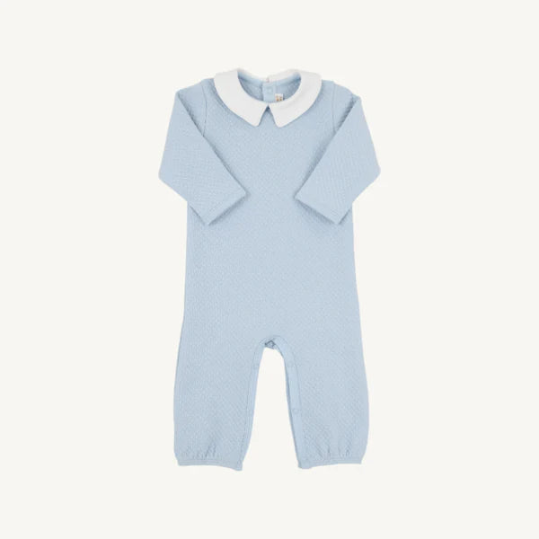 Potter's Playsuit (Quilted) Buckhead Blue with Worth Avenue White