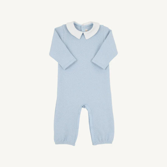 Potter's Playsuit (Quilted) Buckhead Blue with Worth Avenue White