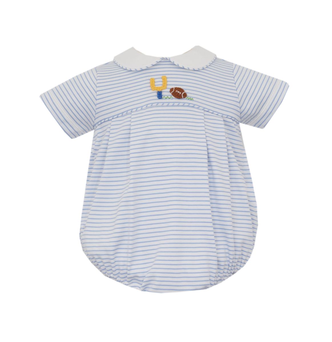 Football Blue Knit Stripe BUBBLE
