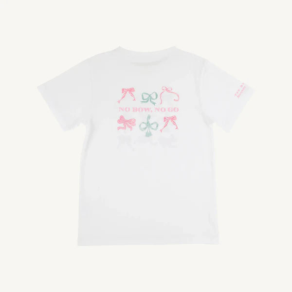 Sir Proper's T-Shirt Worth Avenue White with Bows
