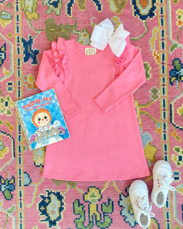 Long Sleeve Ruehling Ruffle Dress Romany Rose