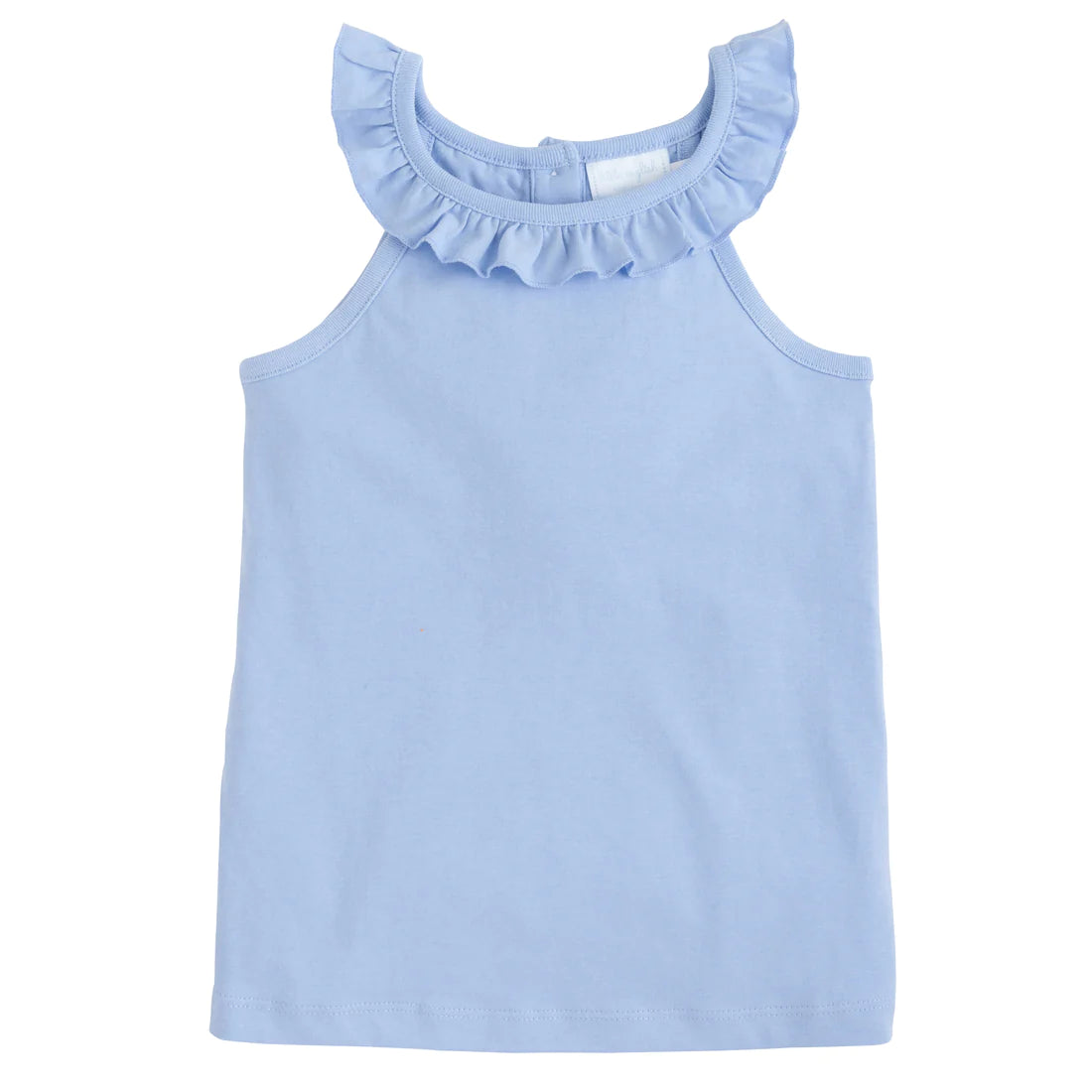 Ruffled Tank, Light Blue