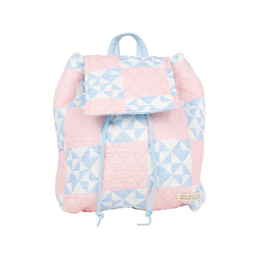 Bitty Backpack
Cobble Court Quilt with Beale Street Blue & Palm Beach Pink