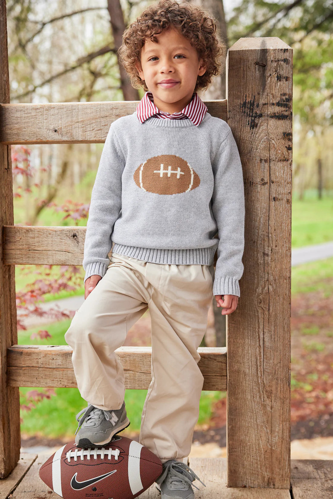 Intarsia Sweater - Football