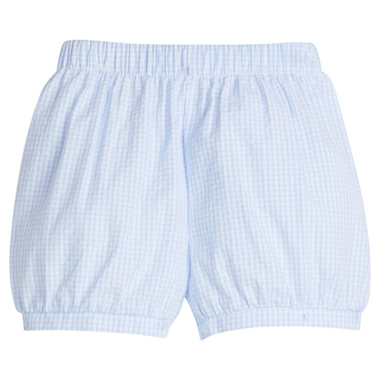 Banded Short - Light Blue Seersucker Gingham