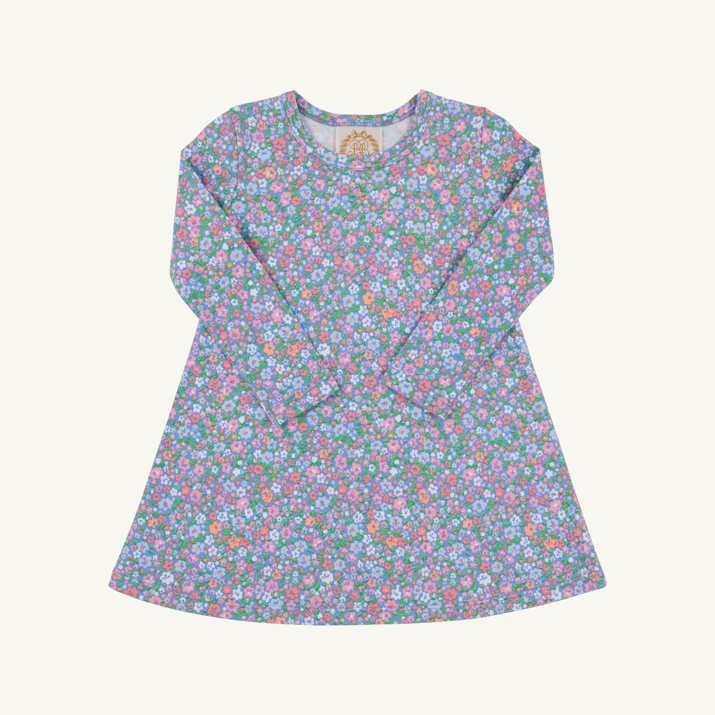 Long Sleeve Polly Play Dress Mountain Brook Mini Floral Parrot Cay Coral