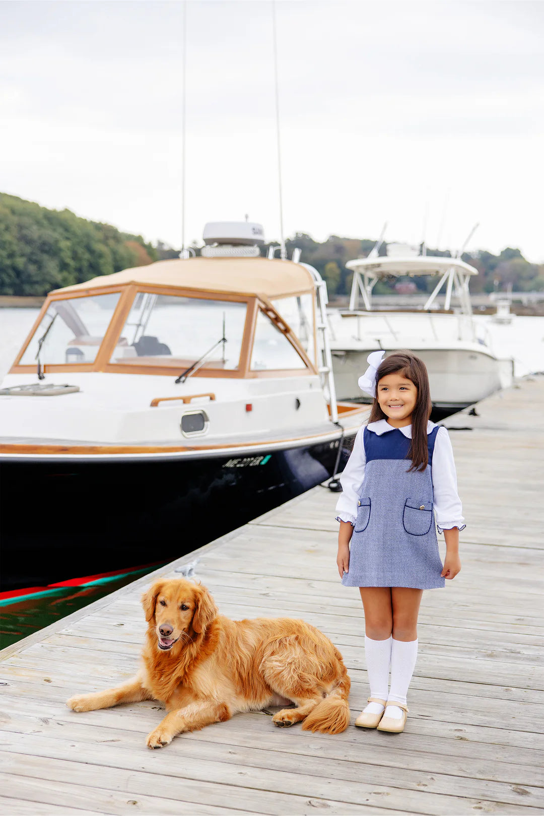 Jill Jumper Nantucket Navy Tweed