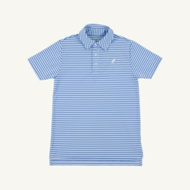 Prim & Proper Polo & Onesie Sunrise Boulevard Stripe Worth Avenue White