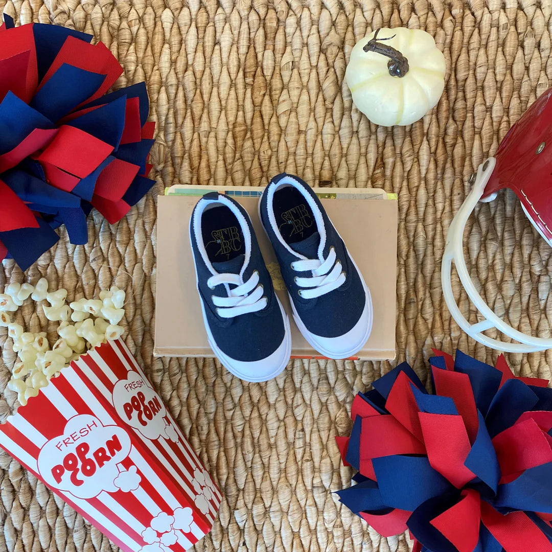 Prep Step Sneakers Nantucket Navy with Nantucket Navy Stripe