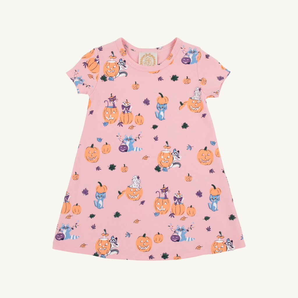 Polly Play Dress - Short Sleeve Candy and Critters Sandpearl Pink
