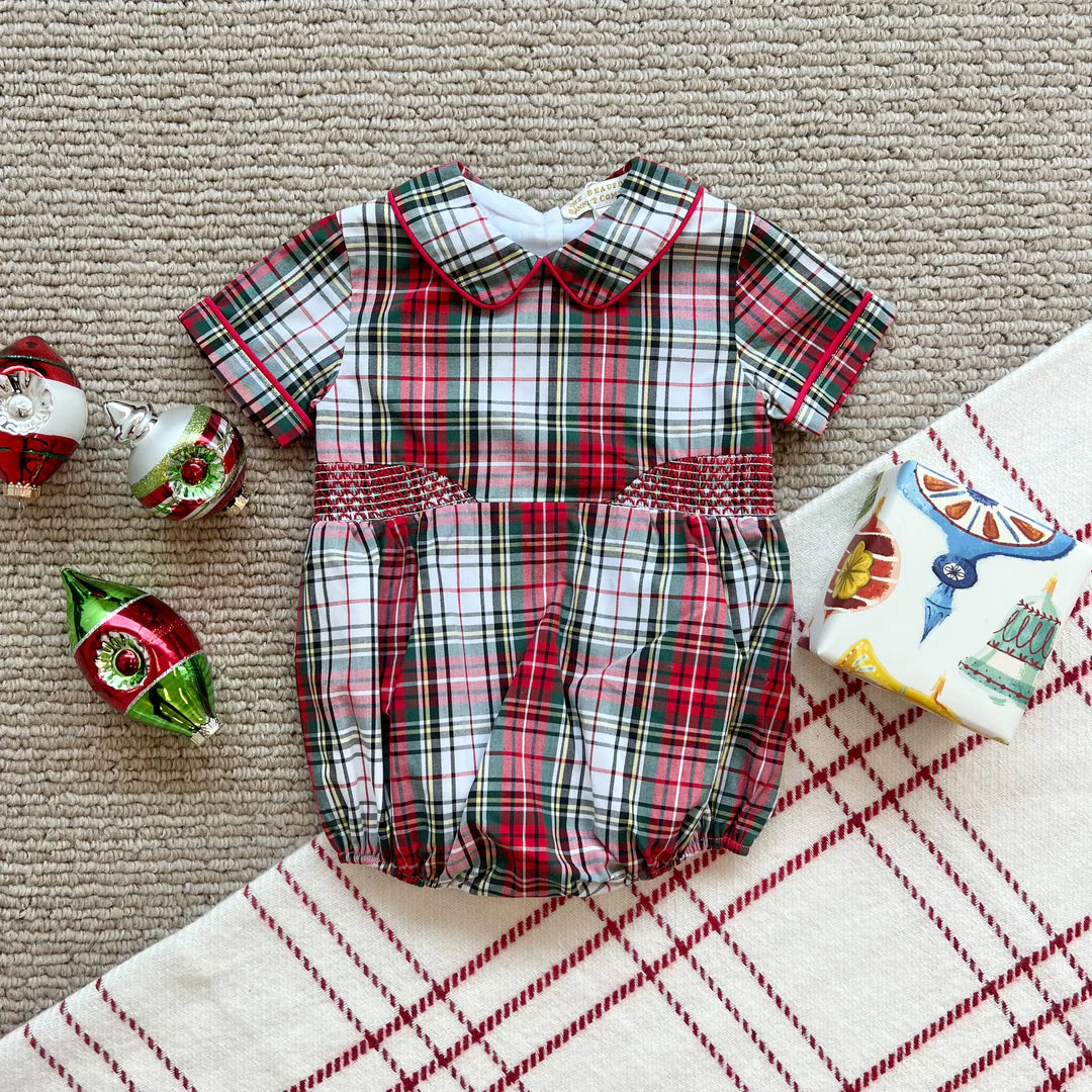 Brently Bubble
Keene Place Plaid With Richmond Red Smocking