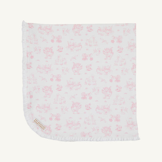 Baby Buggy Blanket - Sir Proper’s Sweet Arrival (Hamptons Hot Pink)