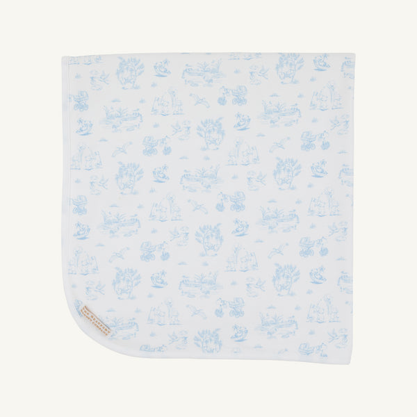 Baby Buggy Blanket - Sir Proper’s Sweet Arrival (Beale Street Blue)