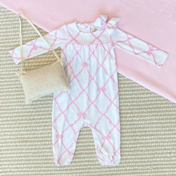 Long Sleeve Penny's Playsuit Belle Meade Bow