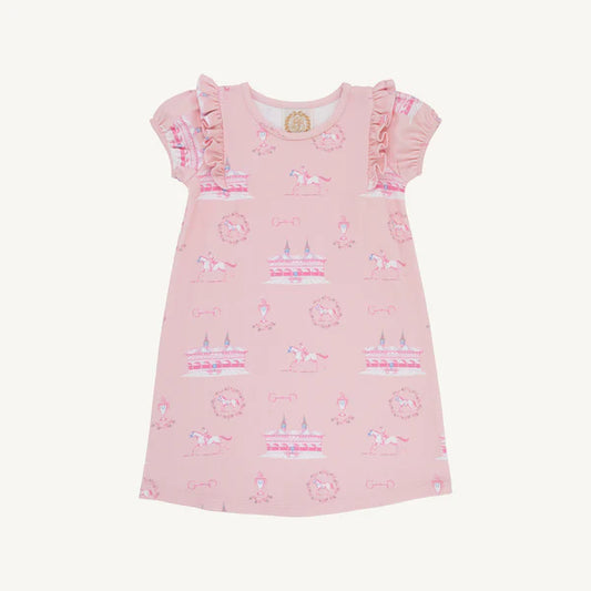 Dorcie Day Dress A Day at the Derby (Palm Beach Pink)