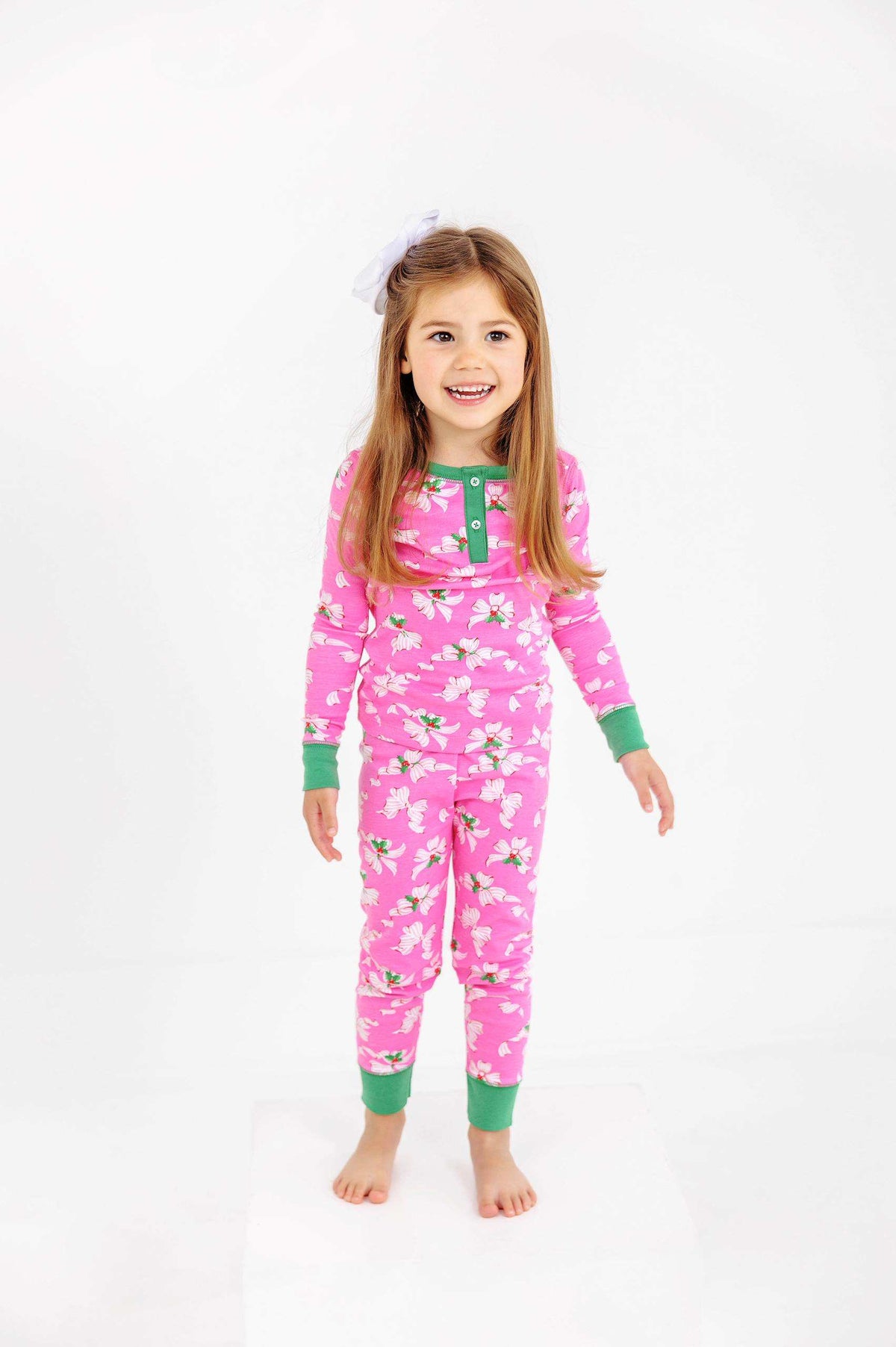 Dolly Sara Jane’s Sweet Dreams Set Bows of Holly Kiawah Kelly Green