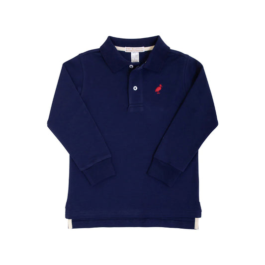 Long Sleeve Prim & Proper Polo & Onesie
Nantucket Navy With Richmond Red Stork