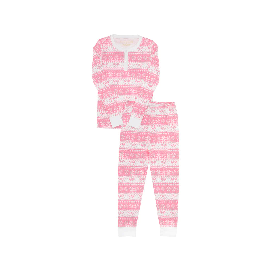 Sara Jane's Sweet Dream Set
Frosty Fairisle (Pink) With Worth Avenue White