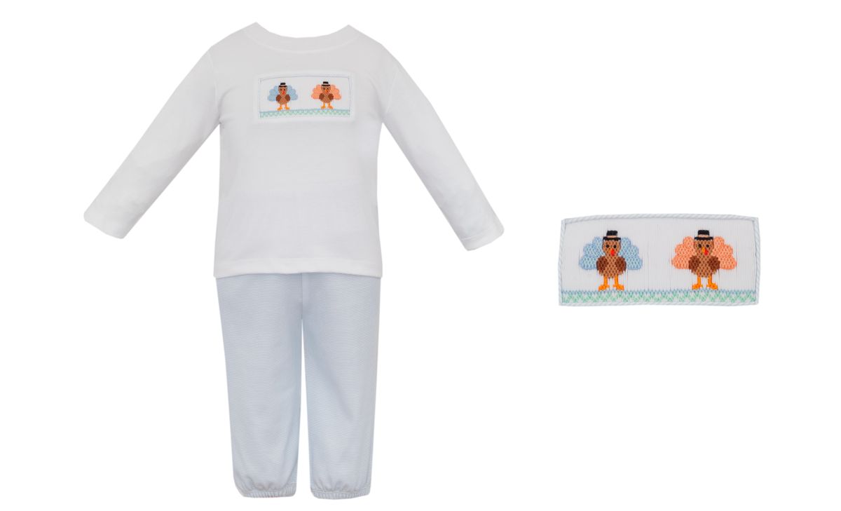 Turkey Boy Knit Stripe Pant Set