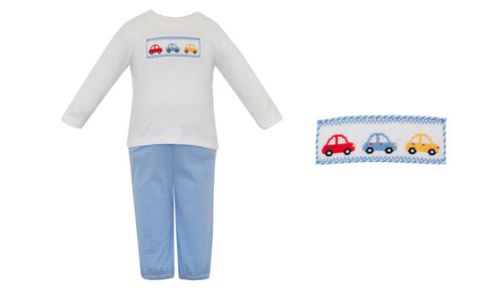 Cars Periwinkle Knit Stripe Set