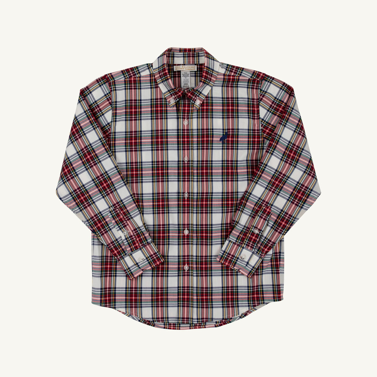 Deans List Dress Shirt Paris Pike Plaid Nantucket Navy