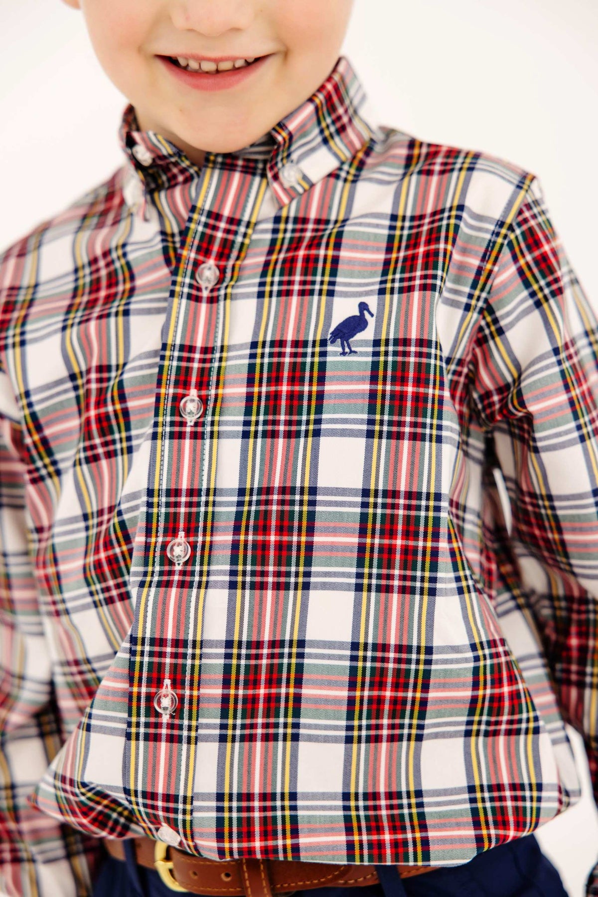 Deans List Dress Shirt Paris Pike Plaid Nantucket Navy