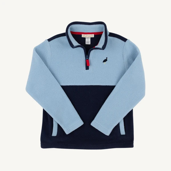 Hayword Half-Zip (Fleece) Barrington Blue with Nantucket Navy