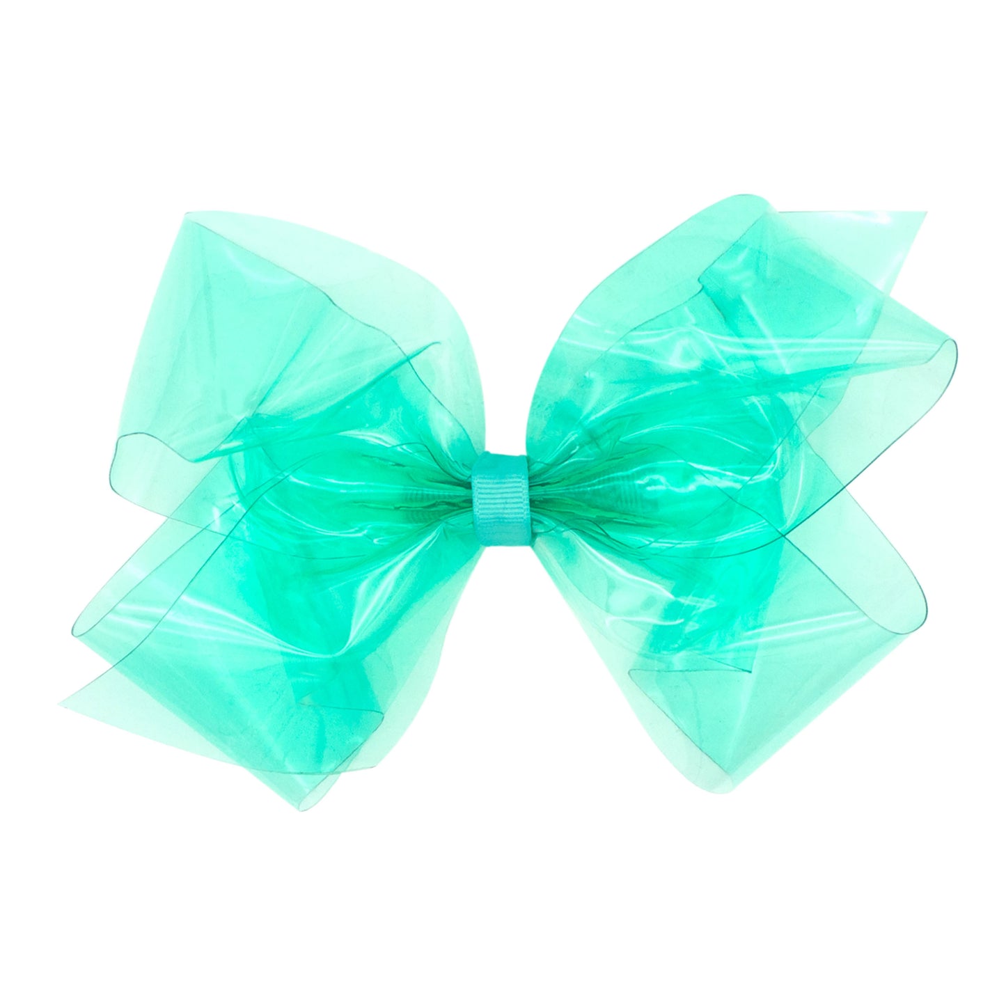 WeeSplash Colored Vinyl Bow with Plain Wrap-Tropic