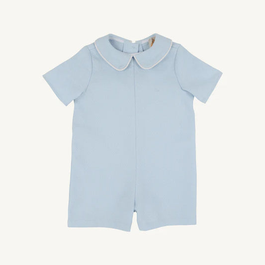 Short Sleeve John Hall Jon Jon (Pique) Buckhead Blue