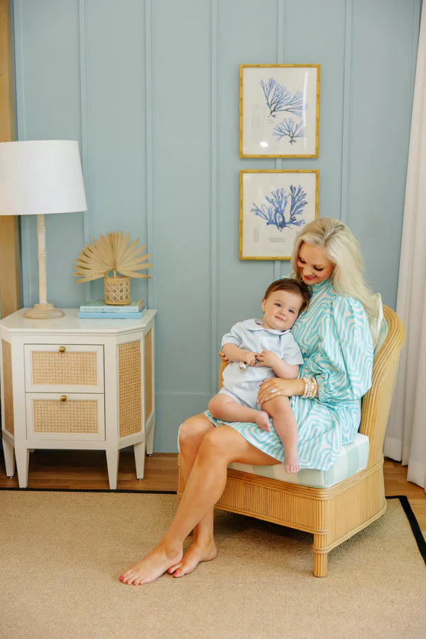 Short Sleeve John Hall Jon Jon (Pique) Buckhead Blue