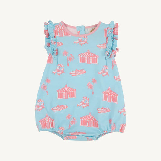 Ruehling Ruffle Bubble Parrot Cay Canopy with Sandpearl Pink