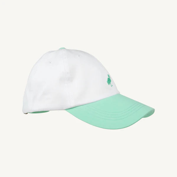 Covington Cap Cotton Twill Worth Ave White with Grace Bay Green