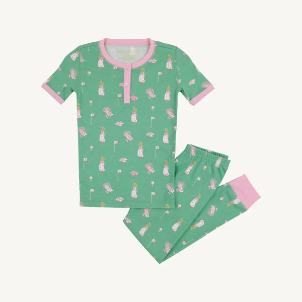 Sara Jane's Short Sleeve Set Clubhouse Couture (Pier Party Pink) with Pier Party Pink
