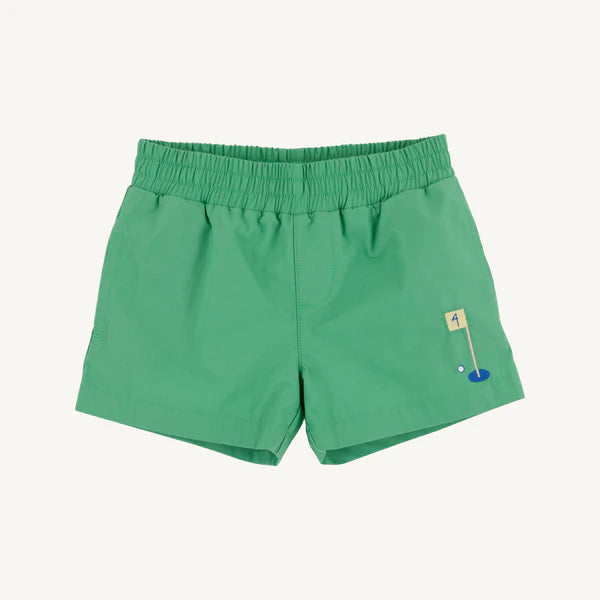Sheffield Shorts Gibson Island Green with Golf Embroidery
