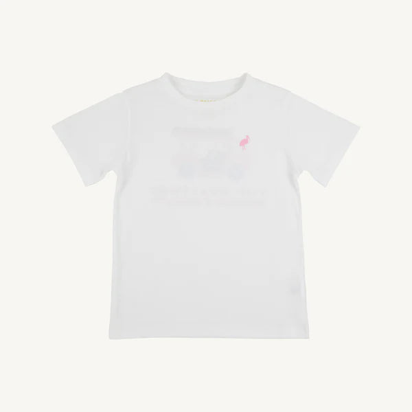 Sir Proper's T-Shirt Worth Avenue White with Golf Cart
