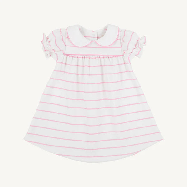 Holly Day Dress Pier Party Pink Stripe with Pier Party Pink