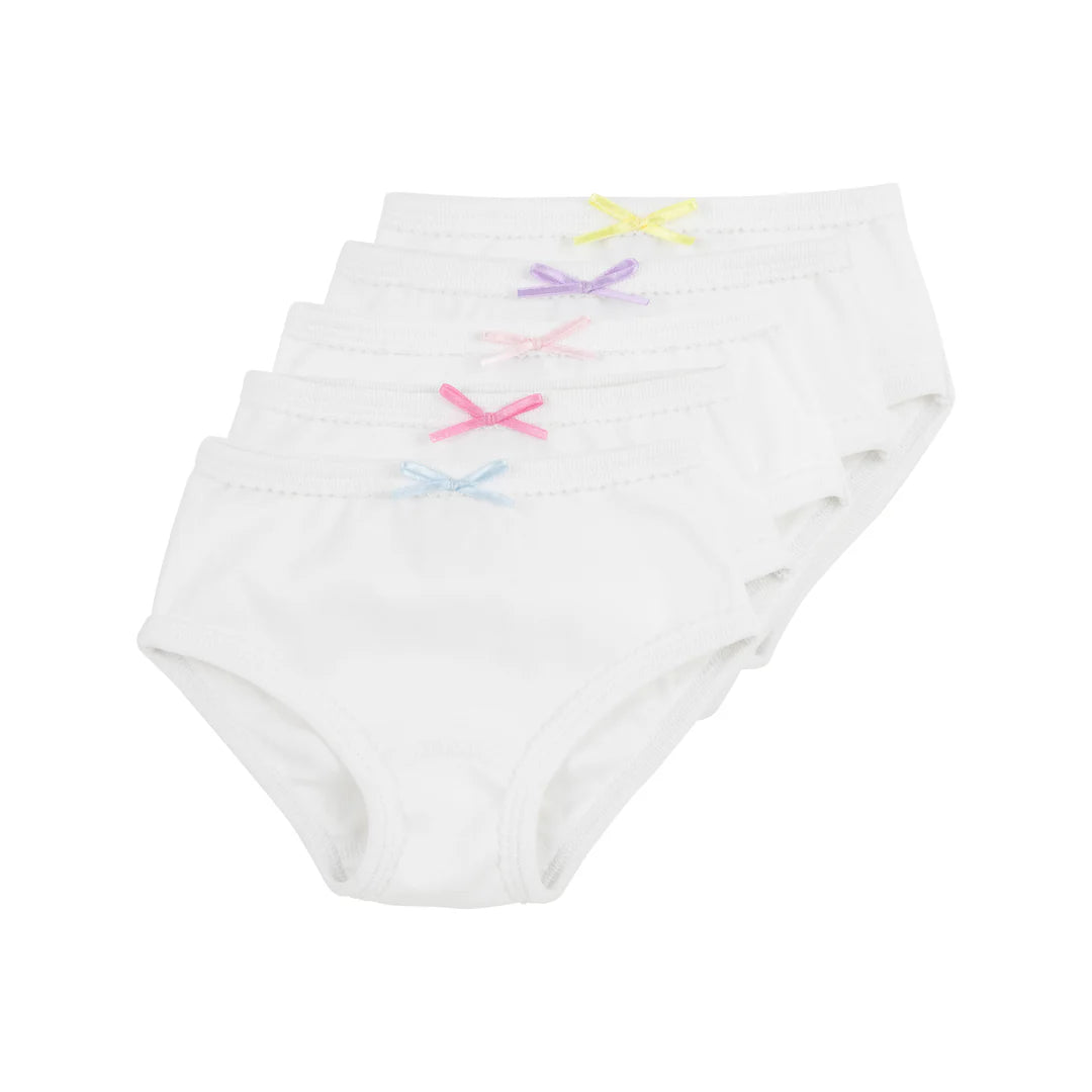 Pippy's Underpinnings Set, Worth Avenue White/Multicolor Bows