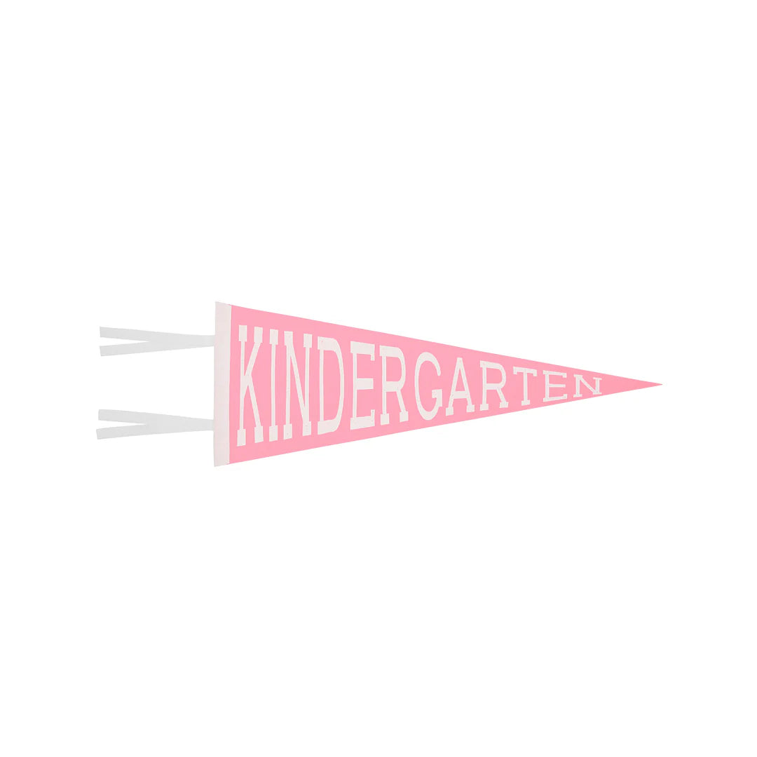 Back To School Pennant-Hamptons Hot Pink/Worth Ave White