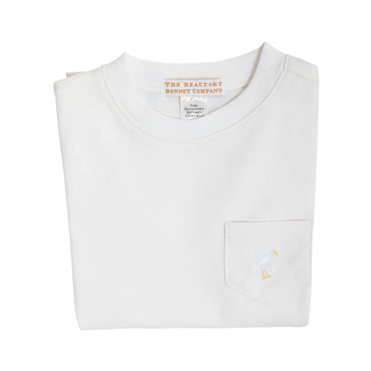 Carter Crew Neck-Pocket & Stork, Worth Avenue White/Multicolor